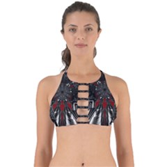 Abstract-artwork-art-fractal Perfectly Cut Out Bikini Top by Sudhe