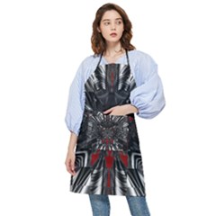 Abstract-artwork-art-fractal Pocket Apron by Sudhe