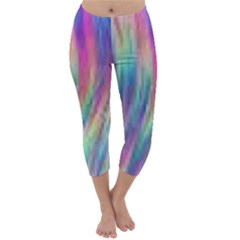 Rainbow Effect Cbdoilprincess  Capri Winter Leggings 