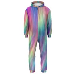 Rainbow Effect Cbdoilprincess  Hooded Jumpsuit (men)