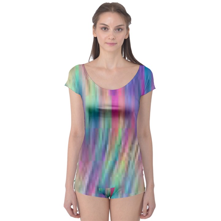 Rainbow Effect CBDOilPrincess  Boyleg Leotard 