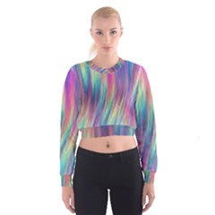 Rainbow Effect Cbdoilprincess  Cropped Sweatshirt