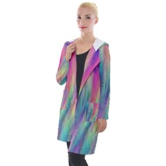 Rainbow Effect Cbdoilprincess  Hooded Pocket Cardigan by CBDOilPrincess1