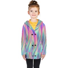 Rainbow Effect Cbdoilprincess  Kids  Double Breasted Button Coat by CBDOilPrincess1