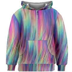 Rainbow Effect Cbdoilprincess  Kids  Zipper Hoodie Without Drawstring