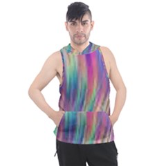 Rainbow Effect Cbdoilprincess  Men s Sleeveless Hoodie by CBDOilPrincess1