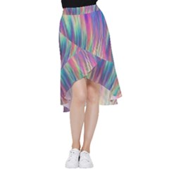 Rainbow Effect Cbdoilprincess  Frill Hi Low Chiffon Skirt by CBDOilPrincess1