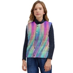 Rainbow Effect Cbdoilprincess  Kid s Short Button Up Puffer Vest	