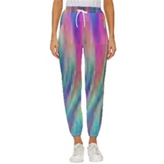 Rainbow Effect Cbdoilprincess  Cropped Drawstring Pants by CBDOilPrincess1