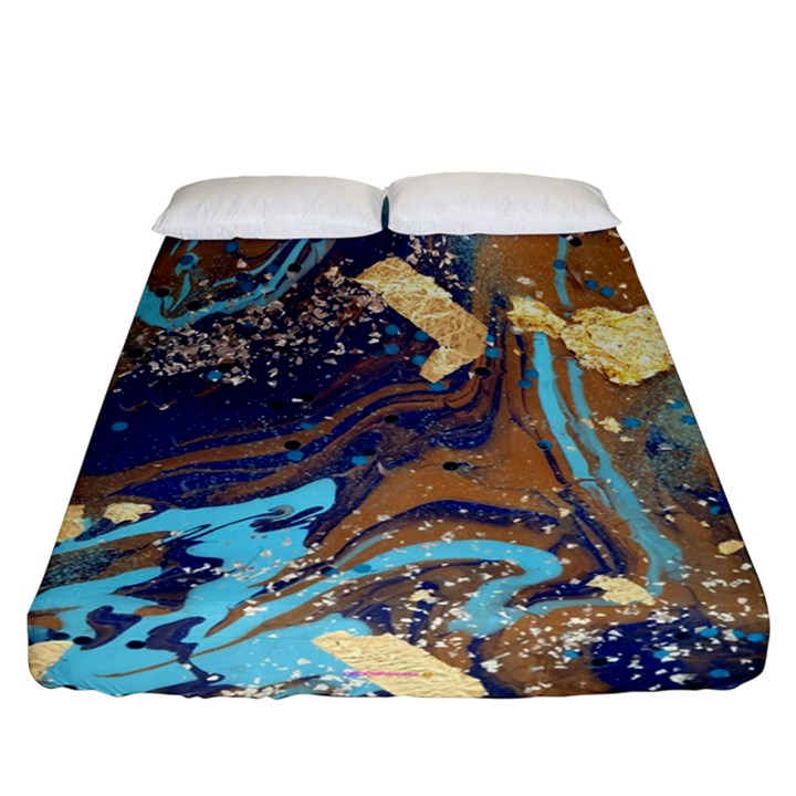 My Pour Cup Painting 5 Cbdoilprincess Fitted Sheet (California King Size)