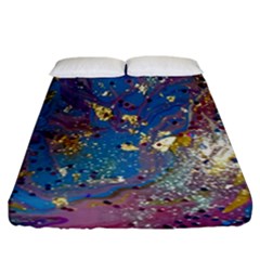 My Pour Cup Painting 7 1 Cbdoilprincess  Fitted Sheet (california King Size) by CBDOilPrincess1