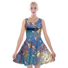 My Pour Cup Painting 7 1 Cbdoilprincess  Velvet Skater Dress