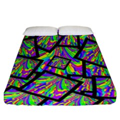 Vibrant Colors Cbdoilprincess Fitted Sheet (california King Size) by CBDOilPrincess1