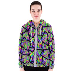 Vibrant Colors Cbdoilprincess Women s Zipper Hoodie