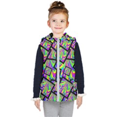 Vibrant Colors Cbdoilprincess Kids  Hooded Puffer Vest