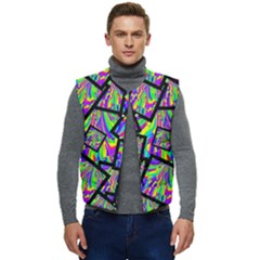 Vibrant Colors Cbdoilprincess Men s Short Button Up Puffer Vest	