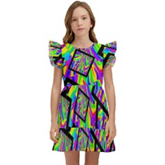 Vibrant Colors Cbdoilprincess Kids  Winged Sleeve Dress