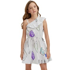 Hd-wallpaper-b 018 Kids  One Shoulder Party Dress by nate14shop