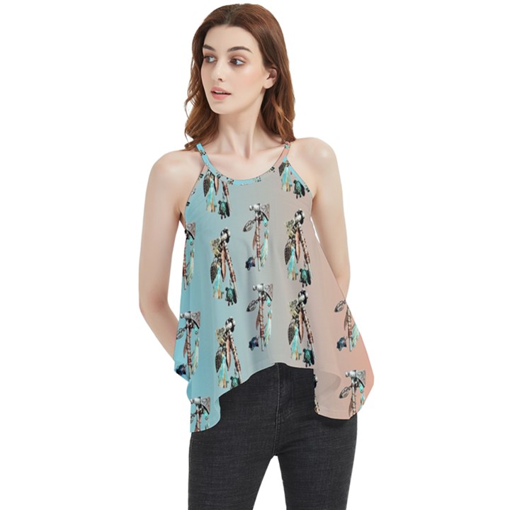 My Tomahawks Cbdoilprincess Flowy Camisole Tank Top