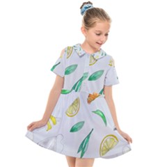 Hd-wallpaper-b 013 Kids  Short Sleeve Shirt Dress by nate14shop