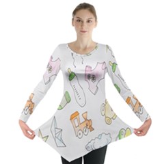 Hd-wallpaper-b 015 Long Sleeve Tunic 