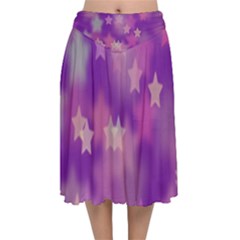 Hd-wallpaper-b 019 Velvet Flared Midi Skirt by nate14shop