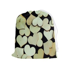 Heart-003 Drawstring Pouch (xl) by nate14shop