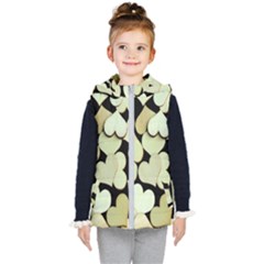 Heart-003 Kids  Hooded Puffer Vest by nate14shop