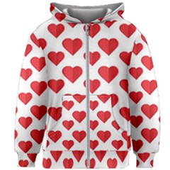 Heart-004 Kids  Zipper Hoodie Without Drawstring by nate14shop