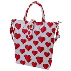 Heart-004 Buckle Top Tote Bag by nate14shop