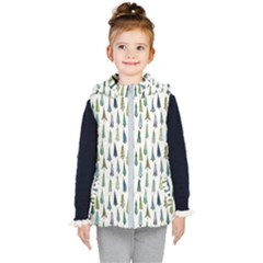 Christmas Tree Kids  Hooded Puffer Vest by nate14shop