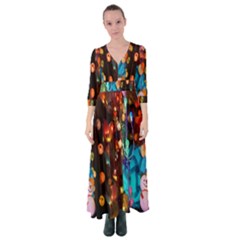 Lighting Button Up Maxi Dress by nate14shop