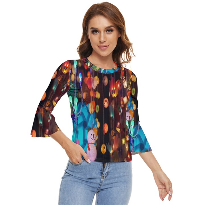 Lighting Bell Sleeve Top