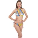 Paper Cross Front Halter Bikini Set View1