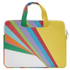 Paper Macbook Pro 13  Double Pocket Laptop Bag by nate14shop