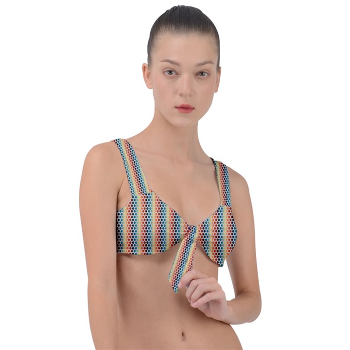 Digitalart Front Tie Bikini Top