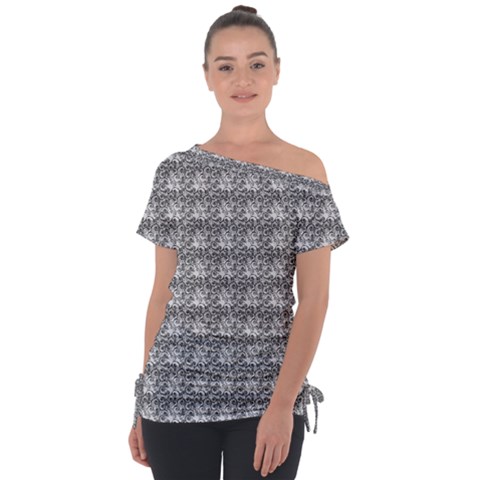 Digitalart Off Shoulder Tie-up Tee by Sparkle