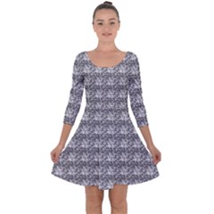 Digitalart Quarter Sleeve Skater Dress by Sparkle