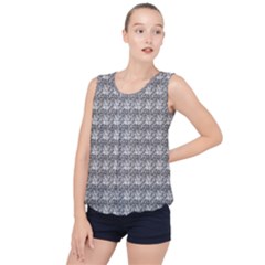 Digitalart Bubble Hem Chiffon Tank Top by Sparkle