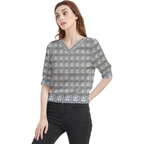 Digitalart Quarter Sleeve Blouse by Sparkle