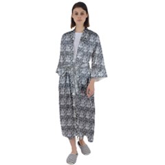 Digitalart Maxi Satin Kimono by Sparkle