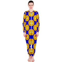 Pattern Sun-flower Onepiece Jumpsuit (ladies) by nate14shop