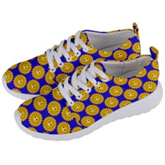 Pattern Sun-flower Men s Lightweight Sports Shoes by nate14shop