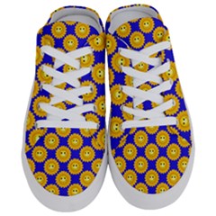 Pattern Sun-flower Half Slippers by nate14shop