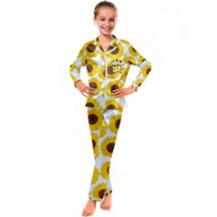 Phone-wallpaper-001 Kid s Satin Long Sleeve Pajamas Set by nate14shop