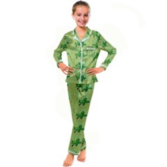 Phone-wallpaper-002 Kid s Satin Long Sleeve Pajamas Set by nate14shop