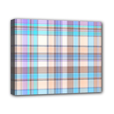 Plaid Canvas 10  X 8  (stretched) by nate14shop