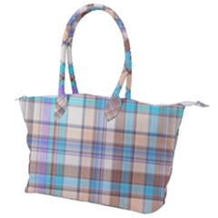 Plaid Canvas Shoulder Bag by nate14shop