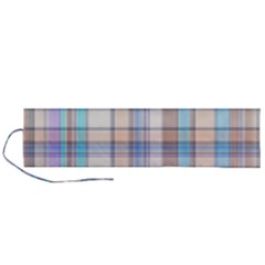 Plaid Roll Up Canvas Pencil Holder (l)