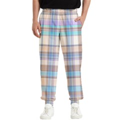 Plaid Men s Elastic Waist Pants by nate14shop